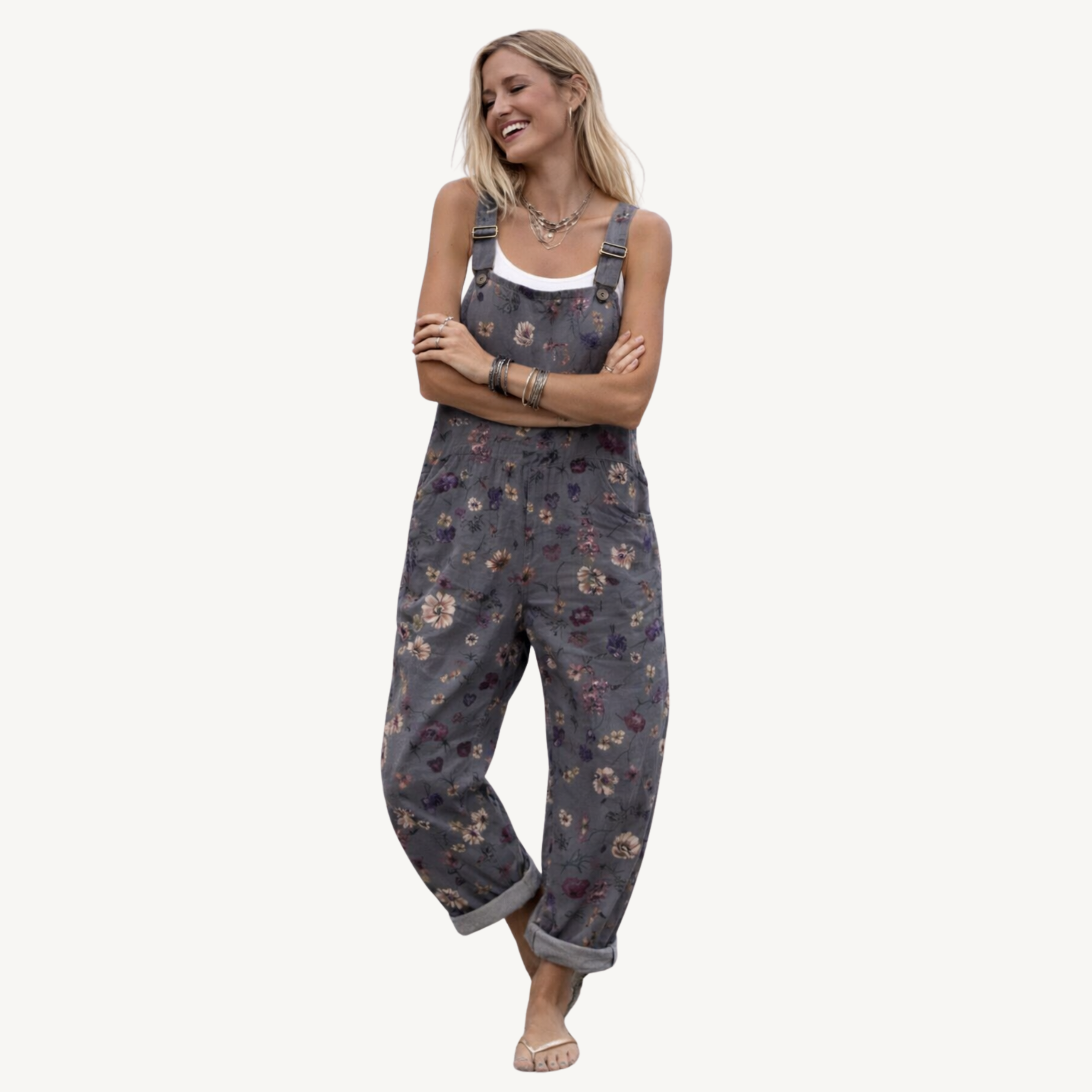 Gris Floral / 4XL