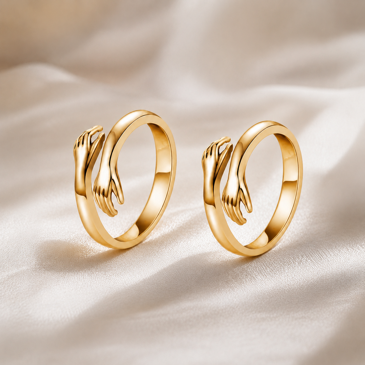 Or (2 bagues) / Ajustable (Taille unique)