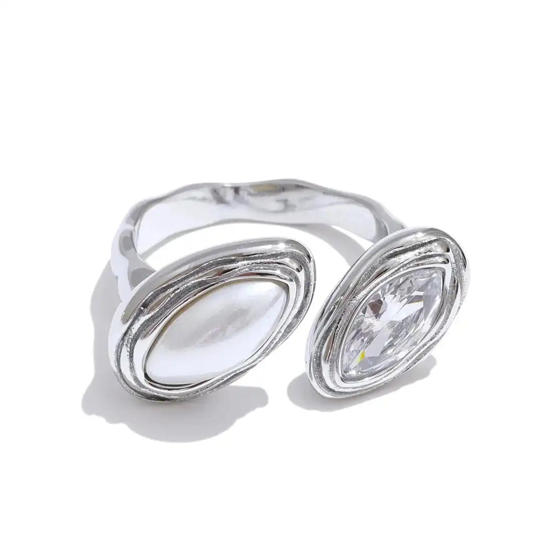 Or Blanc et Perle / Ajustable