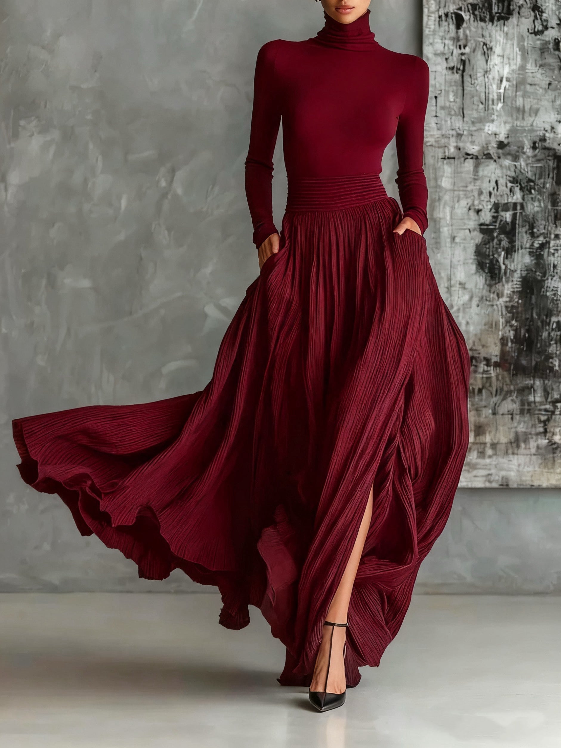 Rouge Foncé / XL