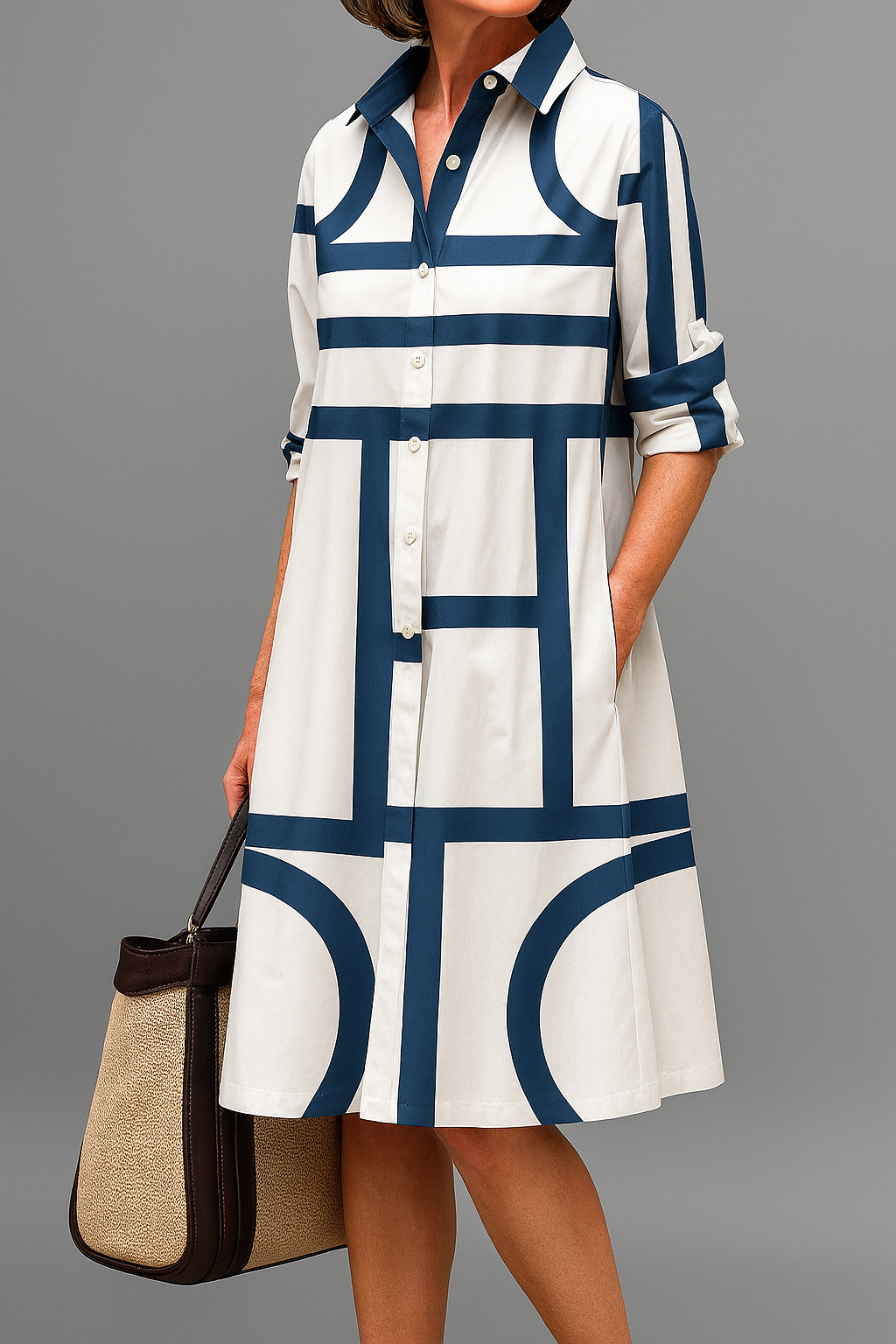 Blanc bleu / 3XL / 20-22