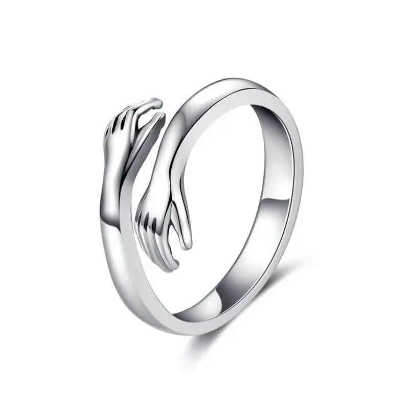Argent (1 bague) / Ajustable (Taille unique)